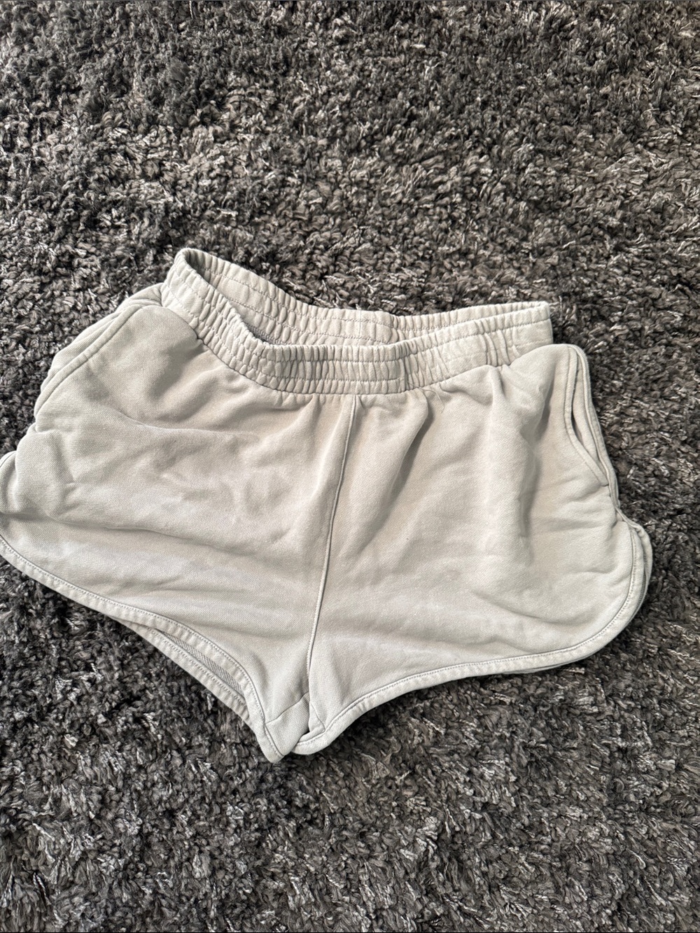 Forever 21 Gray Dolphin Shorts with Pockets- Size Large